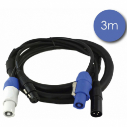 	Câbles DMX éclairage XLR 3 points - Power Acoustics - Accessoires - CAB 2198