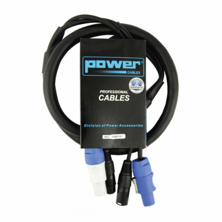 Câbles DMX éclairage XLR 3 points - Power Acoustics - Accessoires - CAB 2198