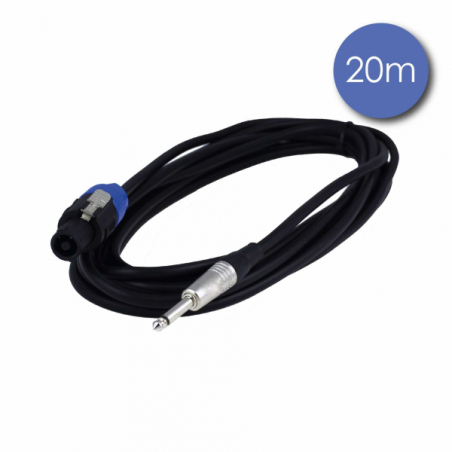 Câbles hauts parleurs JACK / SPEAKON - Power Acoustics - Accessoires - CAB 2047 (20m)