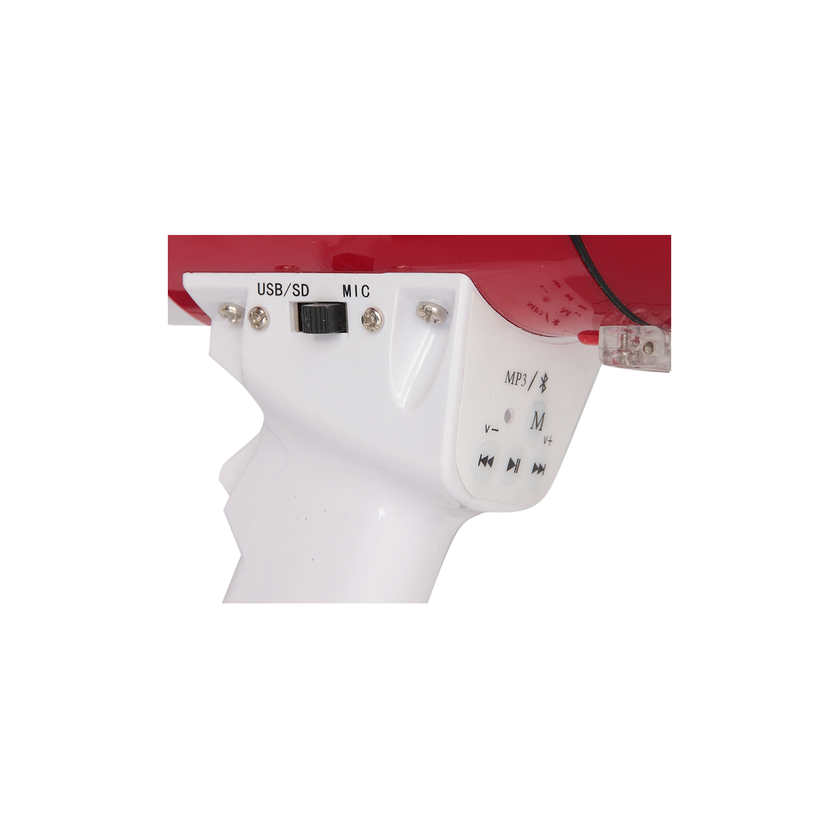 Amplificateur de voix rouge 20W av lecteur USB/SD et micro serre