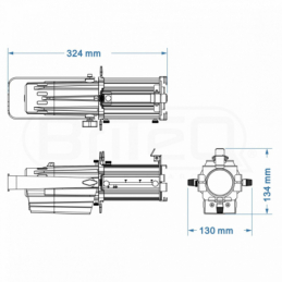 	Projecteurs découpes - BriteQ - BT-PROFILE COMPACT 3200K