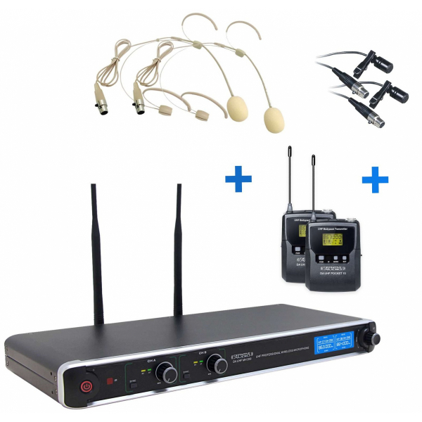 Micros serre-tête sans fil - Definitive Audio - DA UHF PT 200 Micros serre-tête sans fil - Definitive Audio - DA UHF PT 200