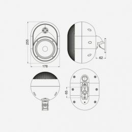 	Enceintes murales extérieur - Audiophony PA - JAVA530W (La paire)