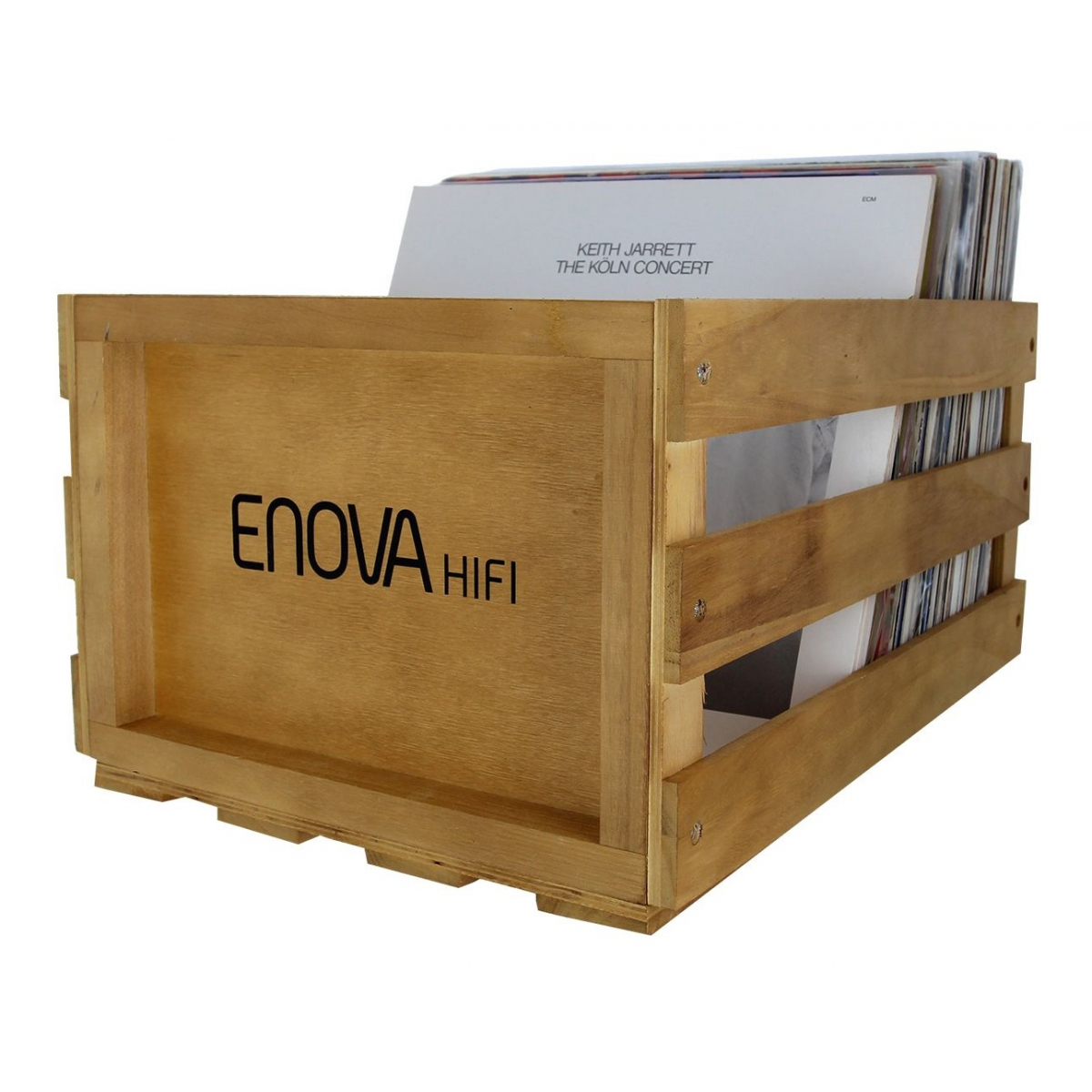 Meubles et pochettes de disques - Enova Hifi - VINYL BOX STORAGE 120 WOOD...