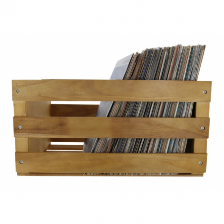 Meubles Disques et Platines Vinyles - Enova Hifi - VINYL BOX STORAGE 120 WOOD...