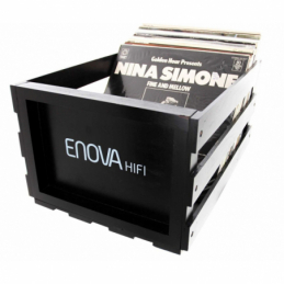 Meubles Disques et Platines Vinyles - Enova Hifi - VINYL BOX STORAGE 120 BLACK...