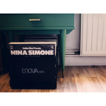 Meubles Disques et Platines Vinyles - Enova Hifi - VINYL BOX STORAGE 120 BLACK...