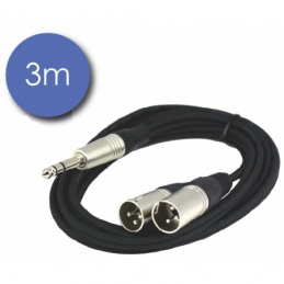 Câbles JACK 6,35 / XLR - Power Acoustics - Accessoires - CAB 2115 (3m)