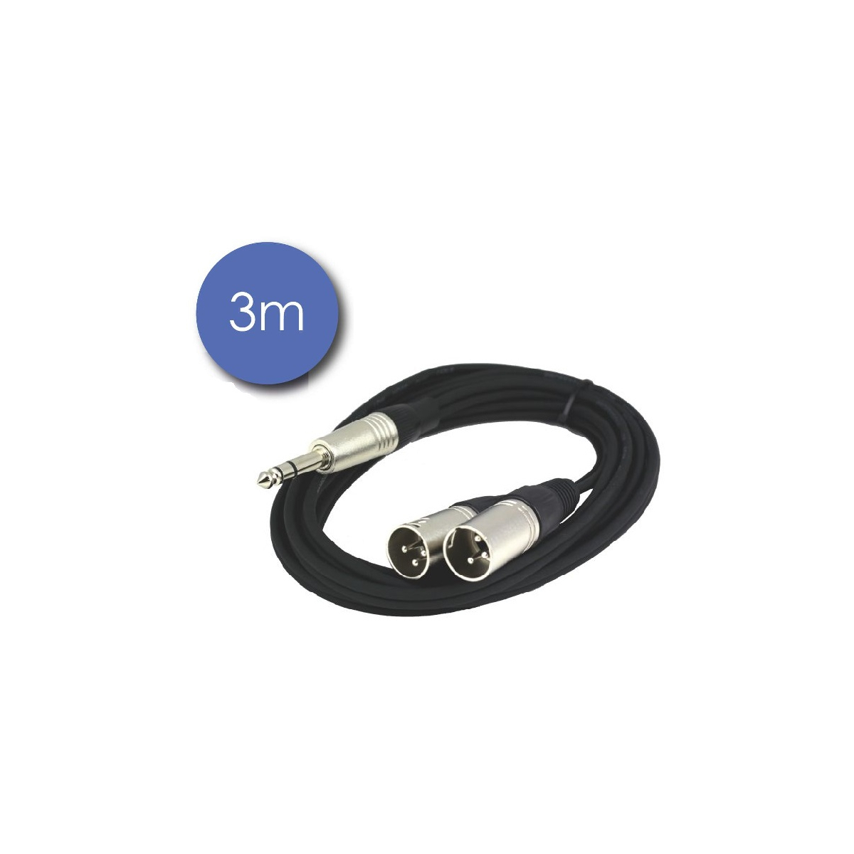 Câbles JACK 6,35 / XLR - Power Acoustics - Accessoires - CAB 2115 (3m)