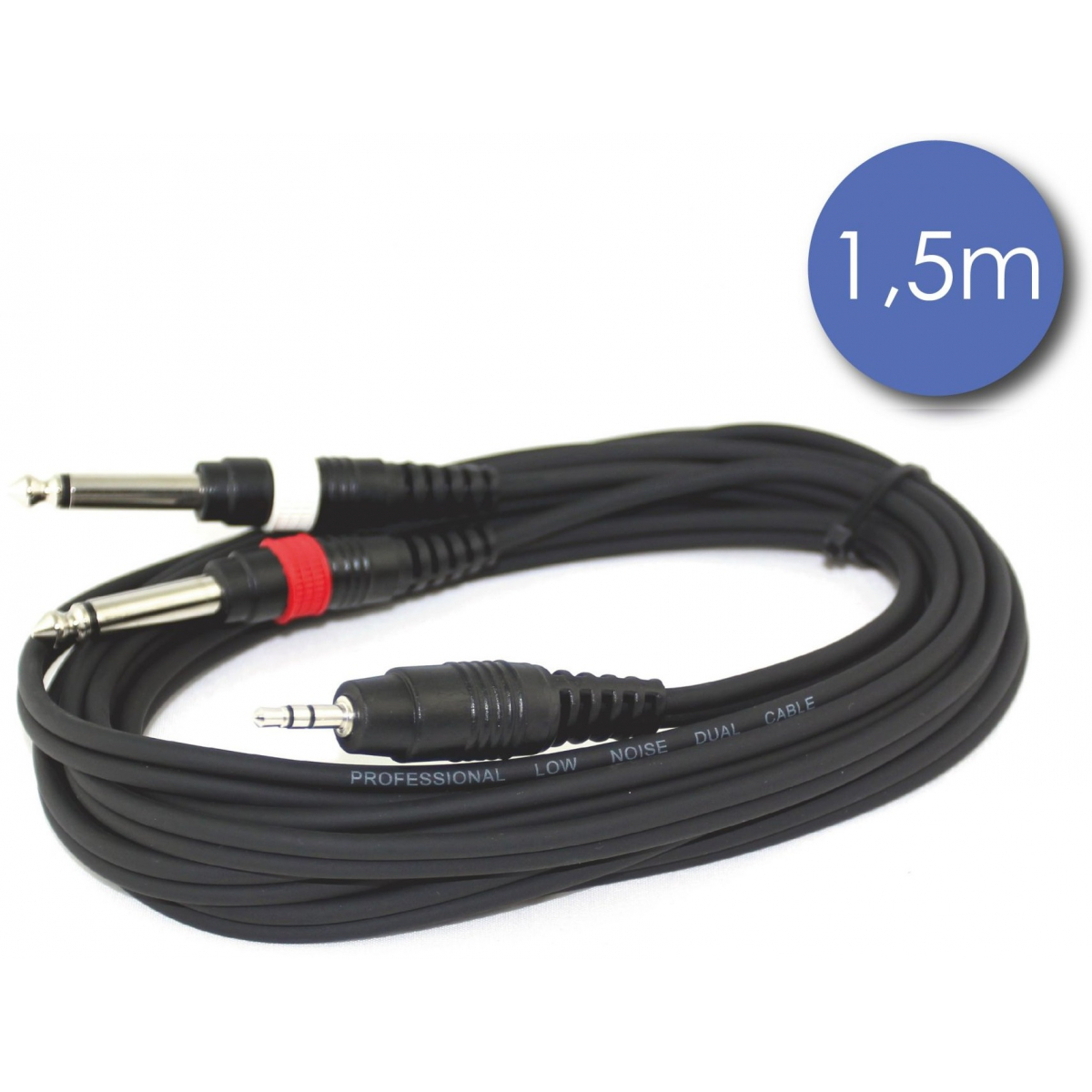 Câbles JACK 3,5 / JACK 6,35 - Power Acoustics - Accessoires - CAB 2064 (1,5m)