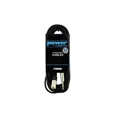 Câbles JACK 6,35 / XLR - Power Acoustics - Accessoires - CAB 2135 (6m)