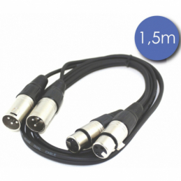 Câbles XLR / XLR - Power Acoustics - Accessoires - CAB 2139 (1,5m)