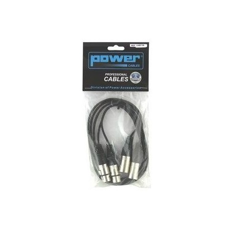 Câbles XLR / XLR - Power Acoustics - Accessoires - CAB 2139 (1,5m)
