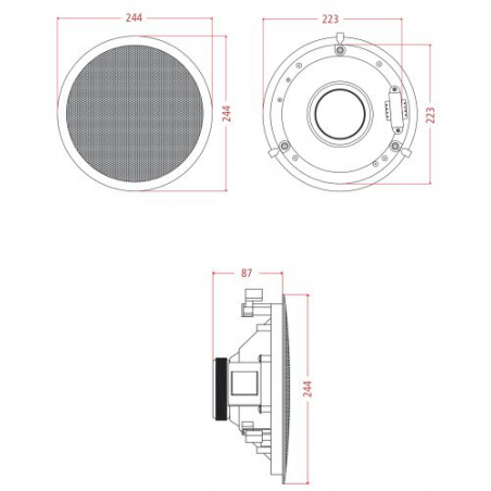 Enceintes plafonniers - Biamp Systems - CMX20T