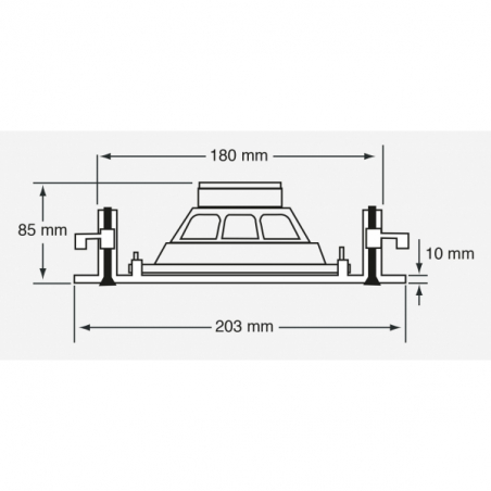 Enceintes plafonniers - Audiophony PA - CHP520