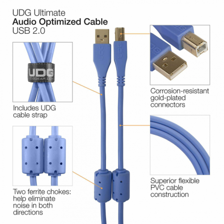 Câbles USB A vers B - UDG - Ultimate Audio Cable USB...