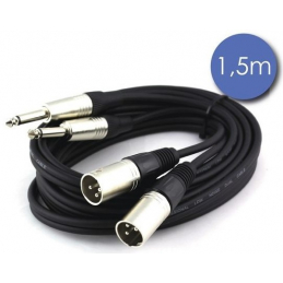 Câbles JACK 6,35 / XLR - Power Acoustics - Accessoires - CAB 2110 (1,5m)