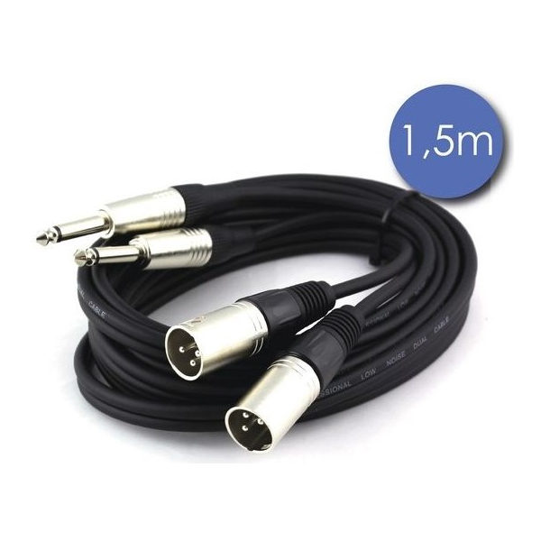 Câbles JACK 6,35 / XLR - Power Acoustics - Accessoires - CAB 2110 (1,5m) Câbles JACK 6,35 / XLR - Power Acoustics - Accessoires - CAB 2110 (1,5m)