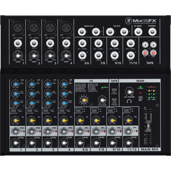 Consoles analogiques - Mackie - MIX12FX