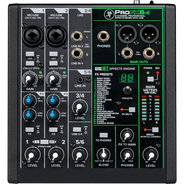 Consoles analogiques - Mackie - PROFX6V3