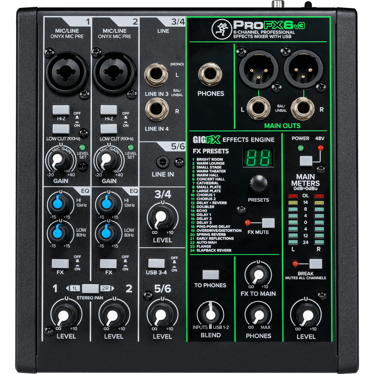 Consoles analogiques - Mackie - PROFX6V3