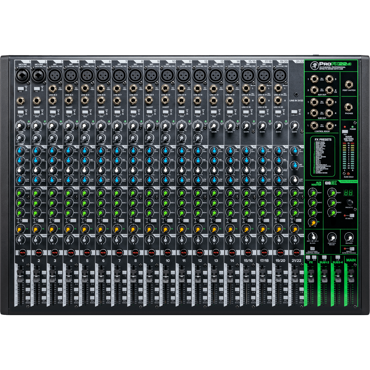 Consoles analogiques - Mackie - PROFX22V3