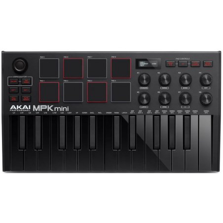 Claviers maitres compacts - Akai Professional - MPK MINI MK3 BK