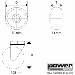 	Roues - Power Acoustics - Accessoires - ROUE 3.5