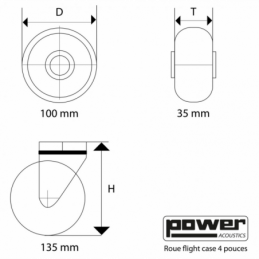 	Roues - Power Acoustics - Accessoires - ROUE 4