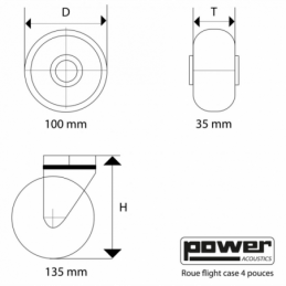 	Roues - Power Acoustics - Accessoires - ROUE 4 BRAKE