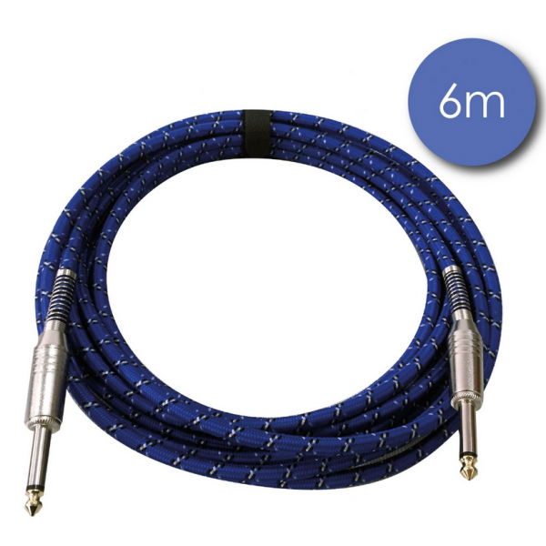 Câbles JACK / JACK instruments - Power Acoustics - Accessoires - CAB 2208 (6m) Câbles JACK / JACK instruments - Power Acoustics - Accessoires - CAB 2208 (6m)