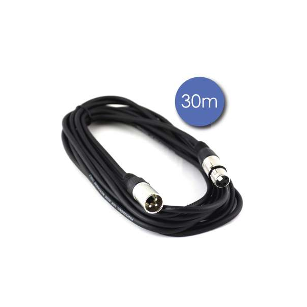 Câbles XLR / XLR - Power Acoustics - Accessoires - CAB 2165 (30m)