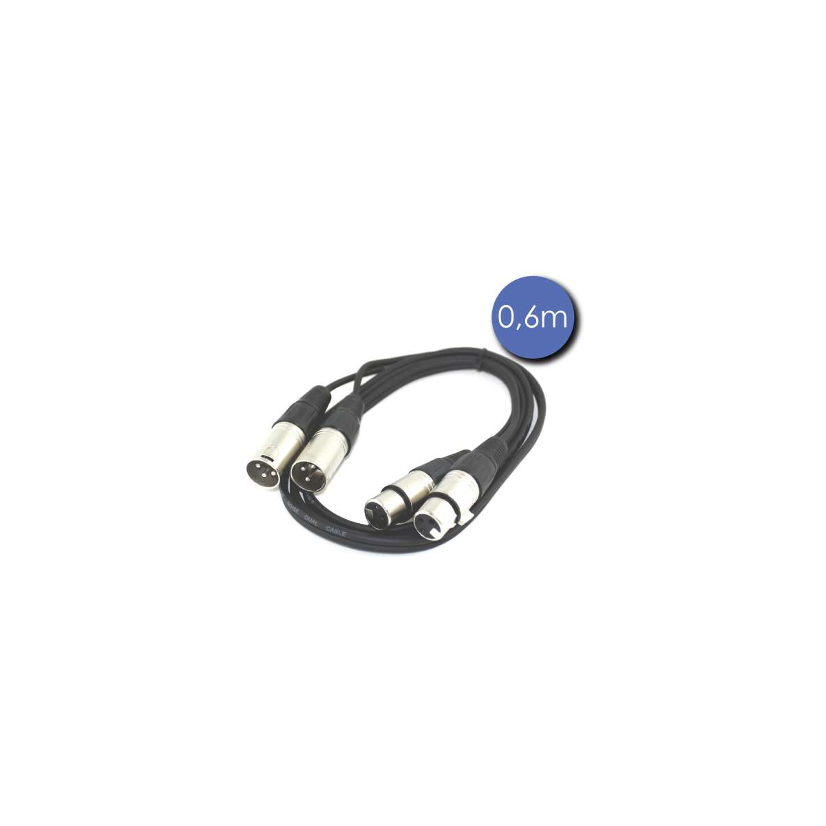 Câbles XLR / XLR - Power Acoustics - Accessoires - CAB 2123 (0,6m)