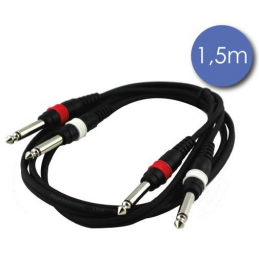 Câbles JACK 6,35 / JACK 6,35 - Power Acoustics - Accessoires - CAB 2078 (1,5m)