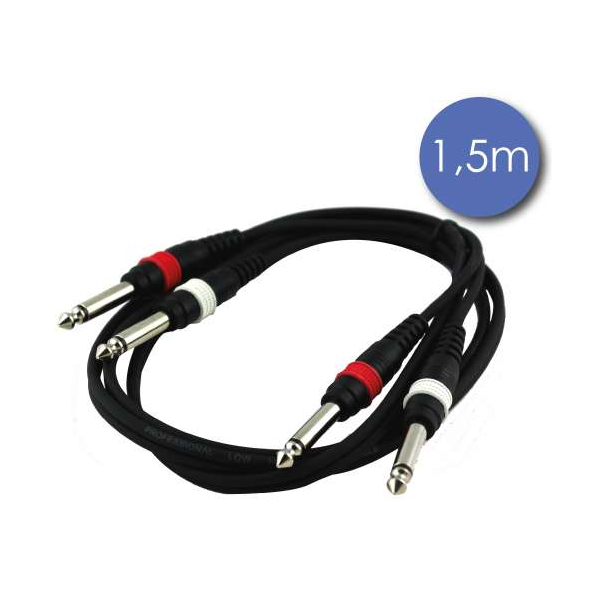 Câbles JACK 6,35 / JACK 6,35 - Power Acoustics - Accessoires - CAB 2078 (1,5m) Câbles JACK 6,35 / JACK 6,35 - Power Acoustics - Accessoires - CAB 2078 (1,5m)