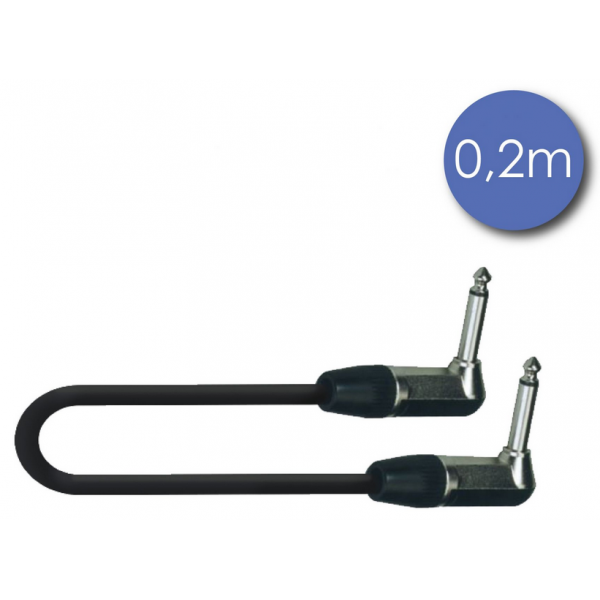 Câbles JACK 6,35 / JACK 6,35 - Power Acoustics - Accessoires - CAB 2193 (0,2m)