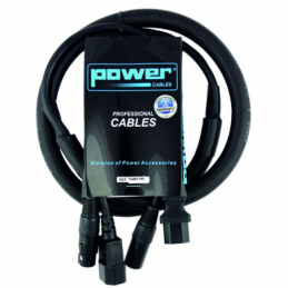 	Câbles DMX éclairage XLR 3 points - Power Acoustics - Accessoires - CAB 2196