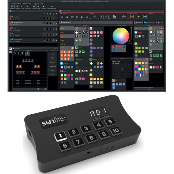 Logiciels DMX - Sunlite - SUNLITE-EC Economy Class...
