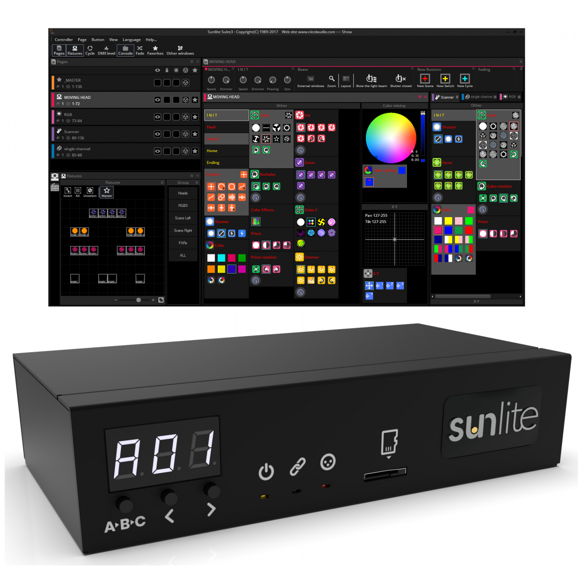 Logiciels DMX - Sunlite - SUNLITE-FC FIRST CLASS 3