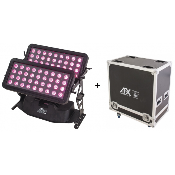 Projecteurs architecturaux LED - AFX Light - CITYCOLOR800 + FLIGHT CASE