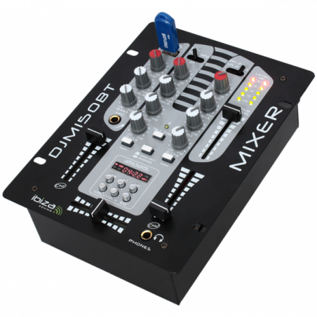 Tables de mixage DJ - Ibiza Sound - DJM150USB-BT