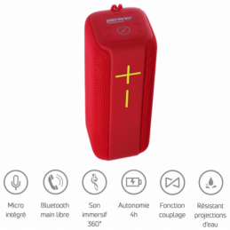 Enceintes Bluetooth Portables - Power Acoustics - Sonorisation - GETONE 40 RED