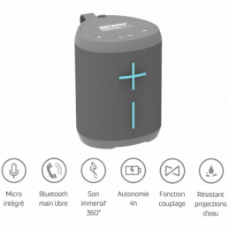 Enceintes Bluetooth Portables - Power Acoustics - Sonorisation - GETONE 20 GREY