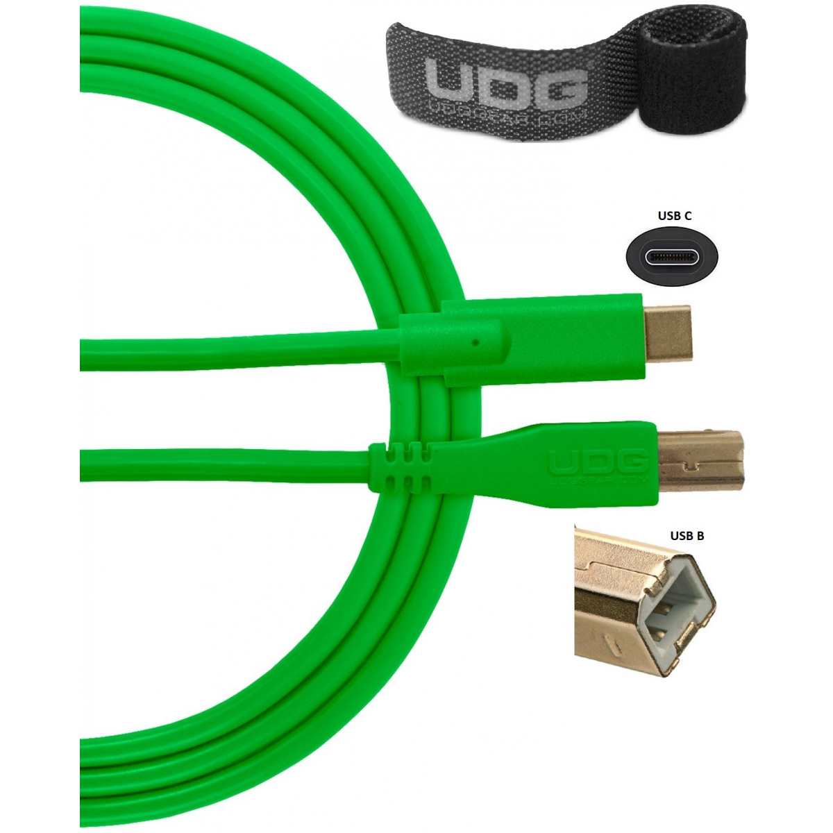 Câbles mini USB A vers B - UDG - U96001GR (1,5 mètres)