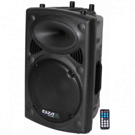 Enceintes amplifiées bluetooth - Ibiza Sound - SLK12A-BT