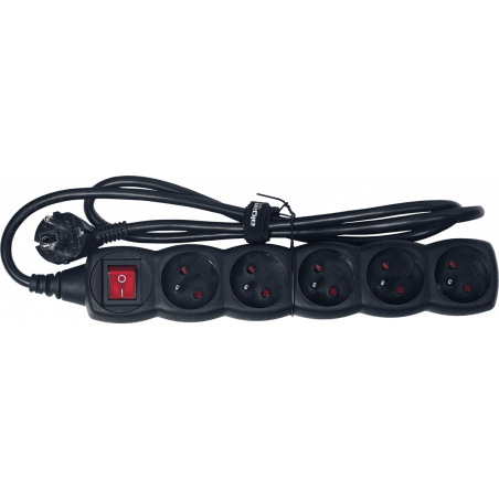 Multiprises secteur - Algam Lighting - MULTI-5S (1,20m)