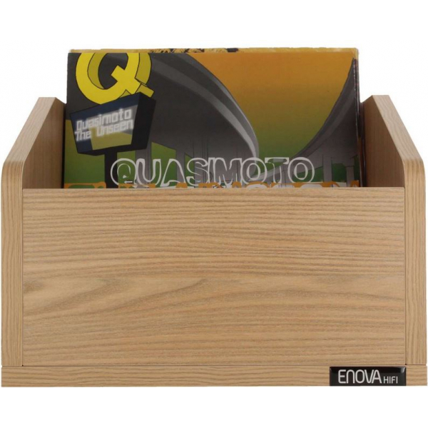 Caisse de rangement en bois pour disques vinyle