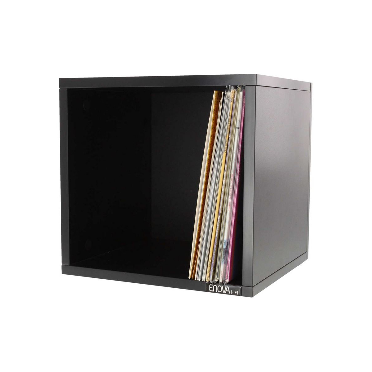 Meubles Disques et Platines Vinyles - Enova Hifi - VINYLE BOX 120BL NOIR