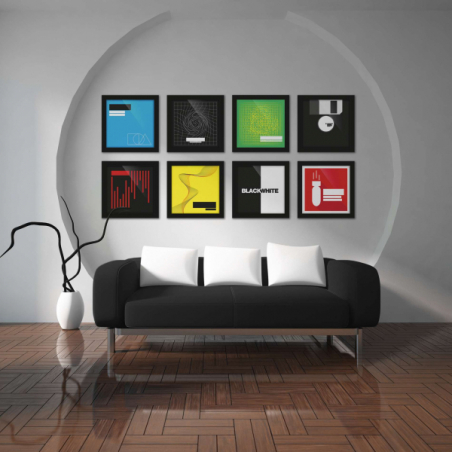 Meubles disques et Vinyles DJ - Glorious DJ - VINYL FRAME SET 12" BLACK