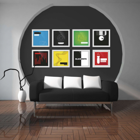 Meubles disques et Vinyles DJ - Glorious DJ - VINYL FRAME SET 12" WHITE
